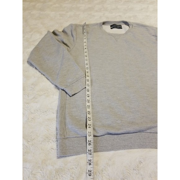 Zara Mens XXL Gray Sweatshirt Pullover Essentials Slim Fit Daily Outfit - Picture 9 of 13
